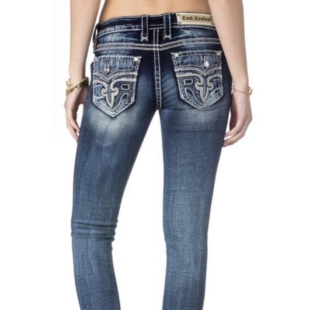Brand new rock revival skinny Brielle jeans